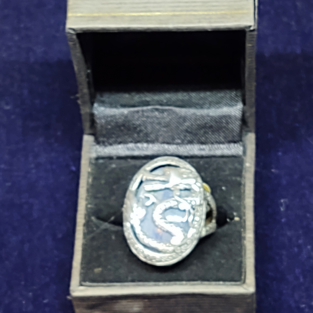 Silver Dragon Tanzinite Ring - image 3